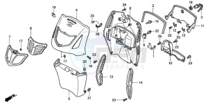 SH125 drawing FRONT COVER