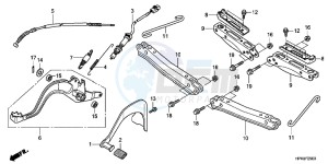 TRX420TEB drawing PEDAL/STEP