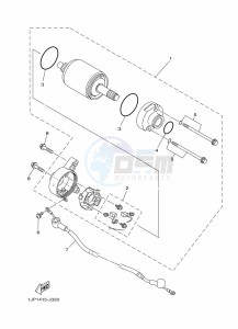 YBR125E YBR 125E (BN9M) drawing STARTING MOTOR