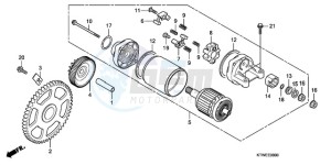 SH300A9 France - (F / ABS CMF) drawing STARTING MOTOR