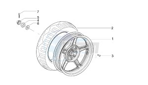 SONAR - 50 CC VTHLR1A1A 2T drawing REAR WHEEL