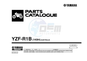 YZF-R1B 1000 (1KBH) drawing .1-Front-Page