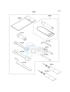 KVF 750 D [BRUTE FORCE 750 4X4I] (D8F-D9F) D8F drawing OWNERS TOOLS