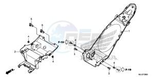 NC750XDE NC750XD Europe Direct - (ED) drawing REAR FENDER