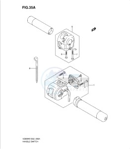 VZ800K9 drawing HANDLE SWITCH (MODEL K7/K8)