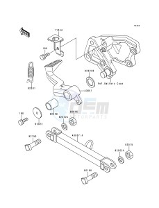 ZX 600 E [NINJA ZX-6] (E4-E6) [NINJA ZX-6] drawing BRAKE PEDAL_TORQUE LINK