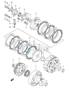 LT-F400 (E24) drawing CLUTCH