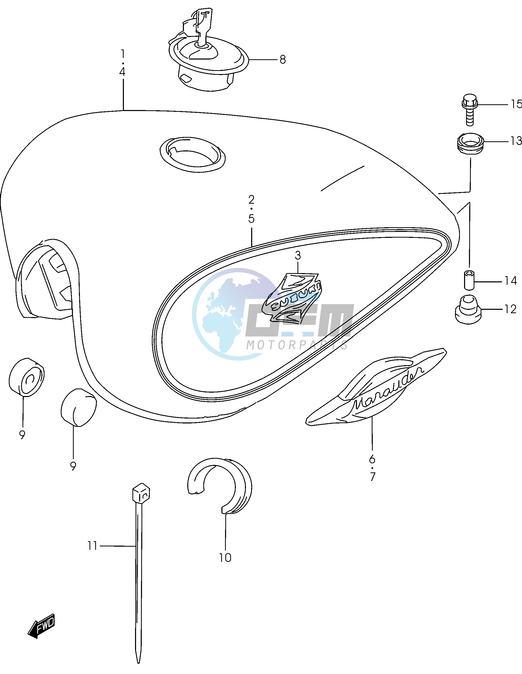 FUEL TANK (MODEL K2)