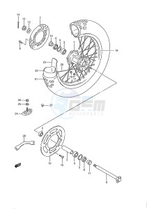 RM250 (E28) drawing REAR WHEEL (MODEL K)