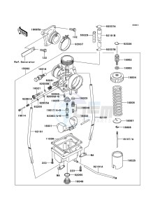 KX65 KX65ADF EU drawing Carburetor