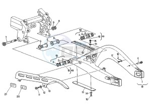 PLANET 125 drawing REAR ARM