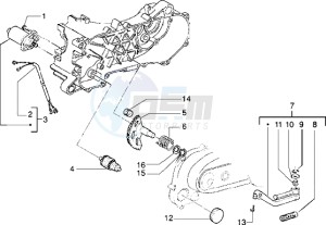 Typhoon 125 XR drawing Starting motor-starter lever