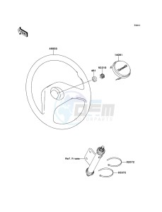 MULE_600 KAF400BCF EU drawing Steering Wheel