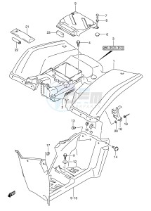 LT-F250 (E3-E28) drawing REAR FENDER (MODEL K5)