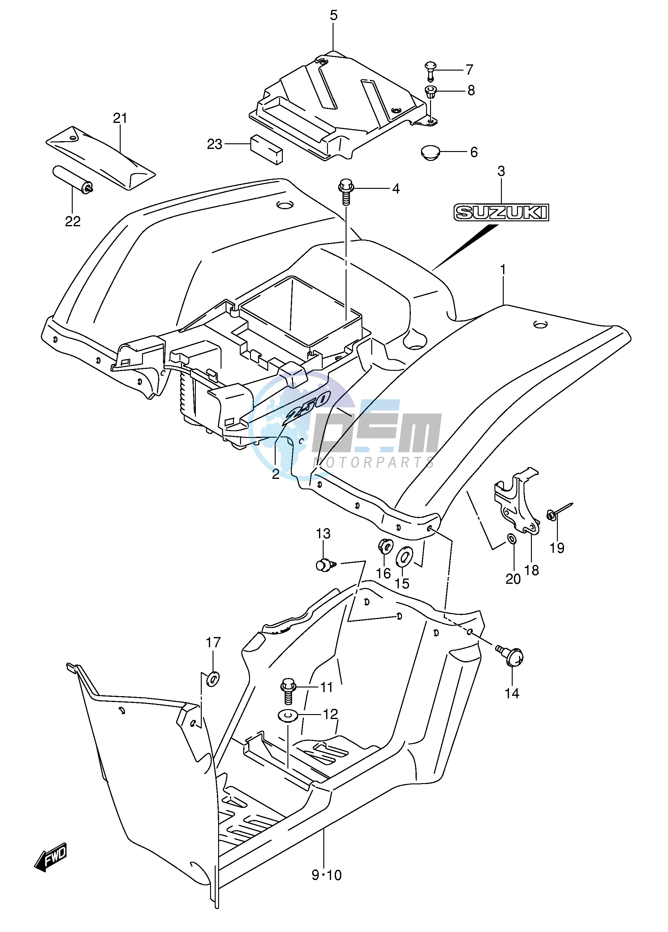 REAR FENDER (MODEL K5)