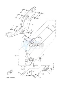 NS50N AEROX NAKED (1PL4 1PL4) drawing EXHAUST