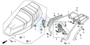 CH125 SPACY 125 drawing SEAT (CH125J/L/M/N/P/R)