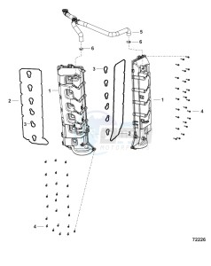 PASSING 125 drawing Camshaft Cover