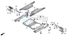 NH80MD drawing FLOOR PANEL/FLOOR BOARD