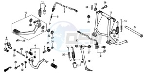 ST1100 drawing PEDAL/STAND