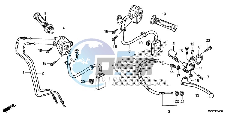 HANDLE LEVER/ SWITCH/ CABLE