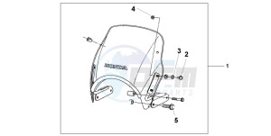 CB1300A CB1300SUPER FOUR drawing FLY SCREEN