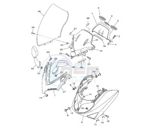 XP T-MAX BLACK MAX-NIGHT MAX 500 drawing FRONT BODY