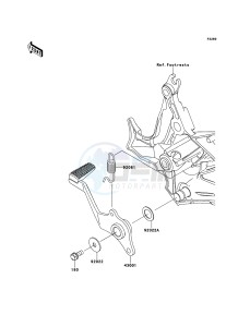 VERSYS_ABS KLE650DCF XX (EU ME A(FRICA) drawing Brake Pedal