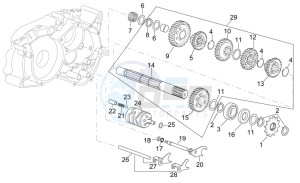 RS 50 drawing Gearbox driven shaft