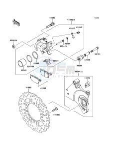 Z1000 ZR1000B9F FR GB XX (EU ME A(FRICA) drawing Rear Brake