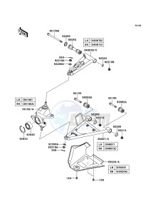 BRUTE FORCE 750 4x4i EPS KVF750GEF EU drawing Front Suspension