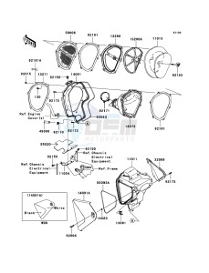 KLX450R KLX450ABF EU drawing Air Cleaner