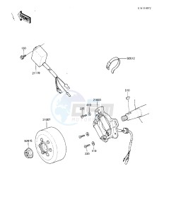 KDX 80 B [KDX80] (B2-B3) [KDX80] drawing IGNITION_GENERATOR -- KDX80-B3- -