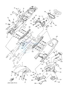 MT-09 TRACER MT09TRA TRACER 900 (2SCC 2SCD) drawing FENDER