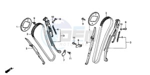 NV600C 400 drawing CAM CHAIN/TENSIONER