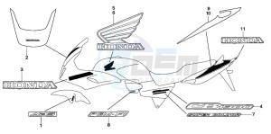 CB1300F1 CB1300SUPER FOUR drawing MARK (CB1300S/SA)