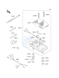 KLX 250 D [KLX250R] (D2-D4) [KLX250R] drawing TAILLIGHT-- S- -