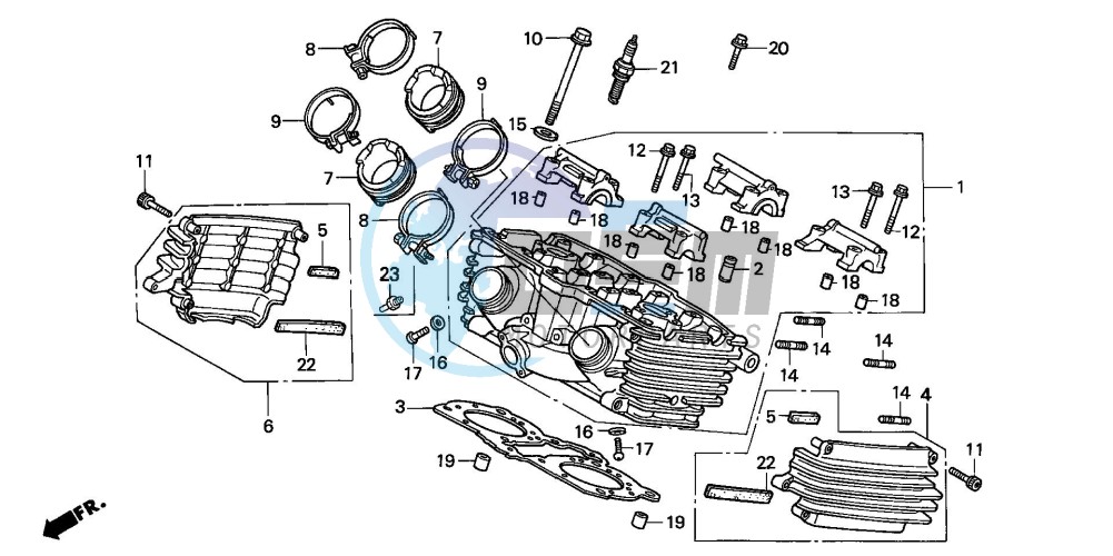 CYLINDER HEAD (REAR)