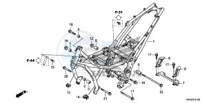 NC700DD INTEGRA E drawing FRAME BODY