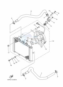 YFM700FWAD YFM70GPLK (B4F3) drawing RADIATOR & HOSE