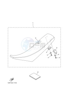 YZ250 (1SST) drawing SEAT