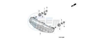 SH125DH UK - (E) drawing LEFT CRANKCASE