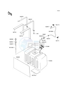 KRF 750 C [TERYX 750 4X4] (C8F) C8F drawing FUEL TANK