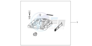 FES125 S-WING drawing REAR BASE CARRIER