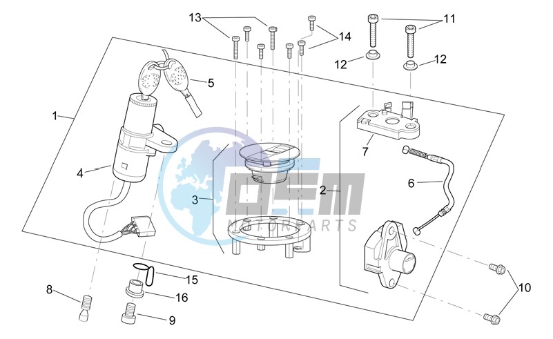 Lock hardware kit