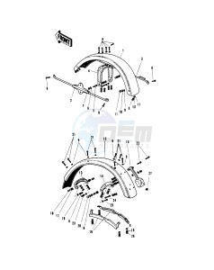 H1 C [MACH III] 500 [MACH III] drawing FENDERS -- H1_A_C- -