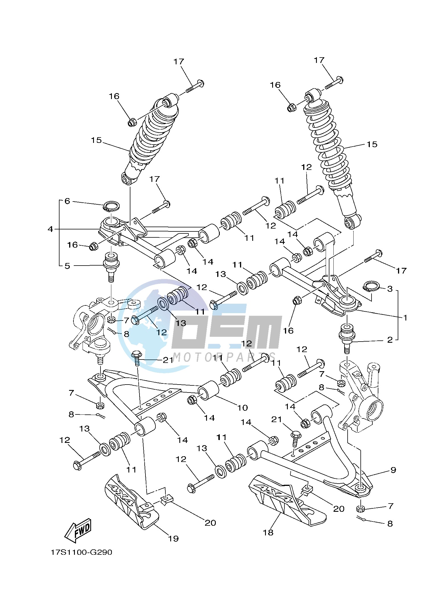 FRONT SUSPENSION & WHEEL