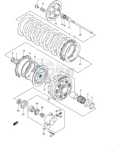 VS800 (E3-E28) INTRUDER drawing CLUTCH