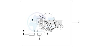 CB600F CB600F drawing HUGGER R-320P