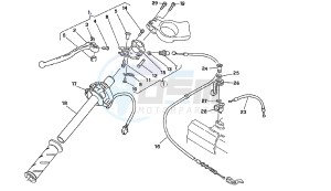 MITO EVOL.125 drawing CLUTCH CONTROL